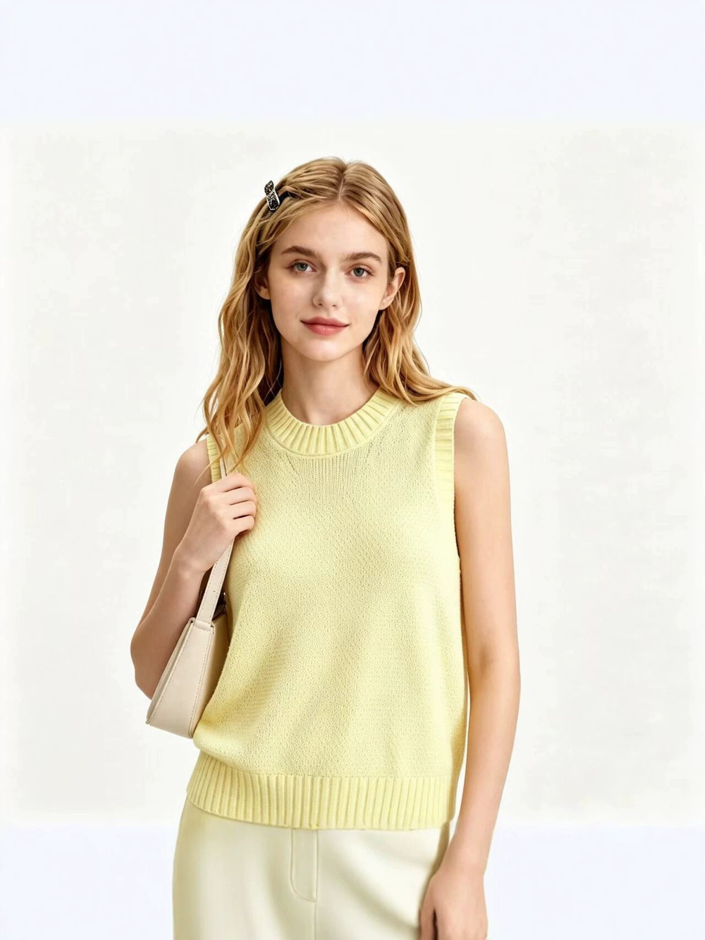 ZARA Spring Summer Knitted Sweet Sexy Backless Tie Up Vest Top